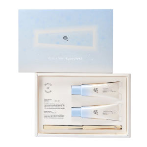 BEAUTY OF JOSEON - Kit 2 Relief Aqua-fresh : Rice + B5 50 ML + Fan | Kit 2 Protectores Solares + Abanico