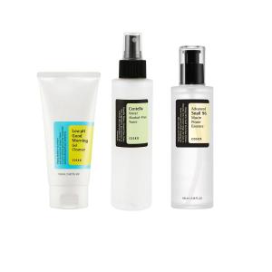 COSRX - Rutina Low Ph Good Morning Cleanser, Advanced Snail 96, Centella Water | Rutina Calmante Piel Grasa y Sensible